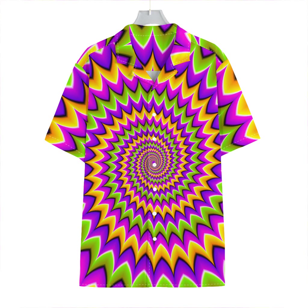 Twisted Colors Moving Optical Illusion Hawaiian Shirt