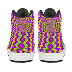 Twisted Colors Moving Optical Illusion High Top Leather Sneakers