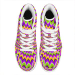 Twisted Colors Moving Optical Illusion High Top Leather Sneakers