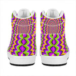 Twisted Colors Moving Optical Illusion High Top Leather Sneakers