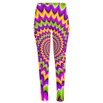 Twisted Colors Moving Optical Illusion High-Waisted Pocket Leggings