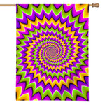 Twisted Colors Moving Optical Illusion House Flag