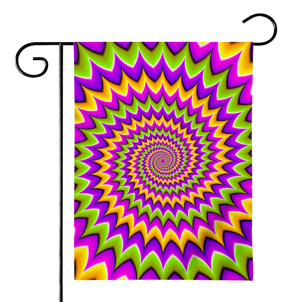Twisted Colors Moving Optical Illusion House Flag