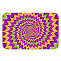 Twisted Colors Moving Optical Illusion Indoor Door Mat
