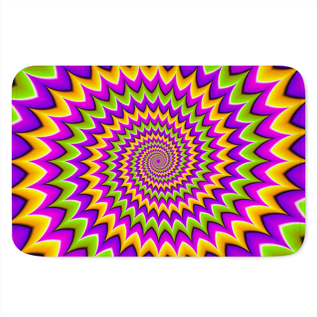 Twisted Colors Moving Optical Illusion Indoor Door Mat