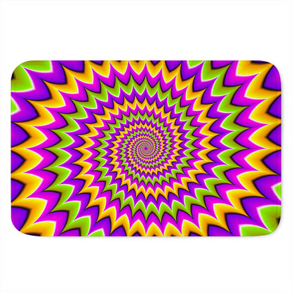 Twisted Colors Moving Optical Illusion Indoor Door Mat