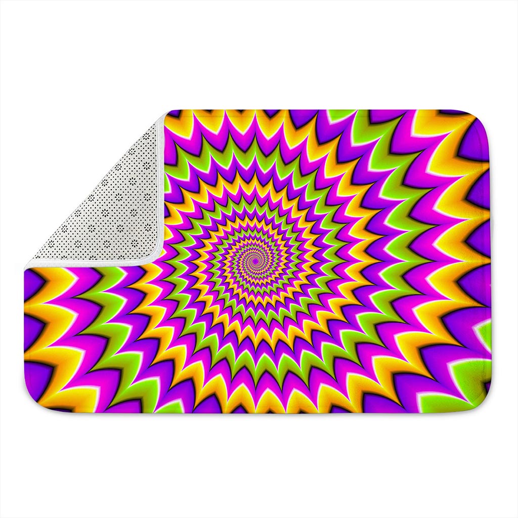 Twisted Colors Moving Optical Illusion Indoor Door Mat