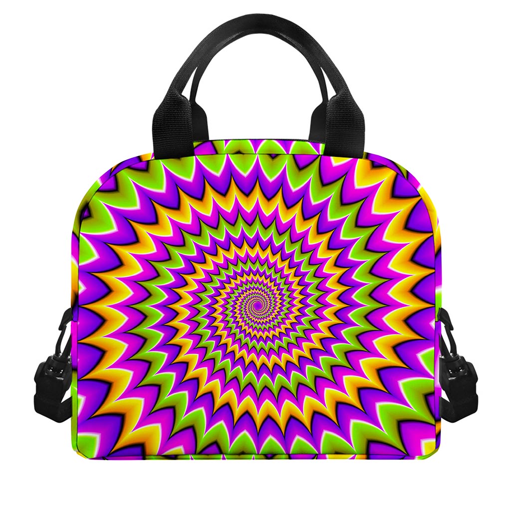 Twisted Colors Moving Optical Illusion Insulated Lunch Bag