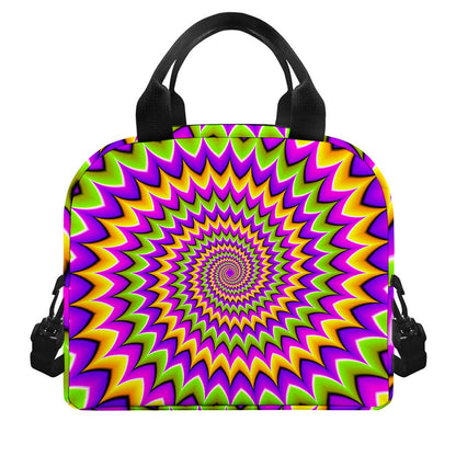 Twisted Colors Moving Optical Illusion Insulated Lunch Bag