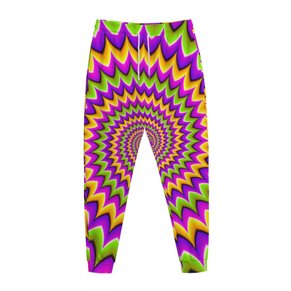 Twisted Colors Moving Optical Illusion Jogger Pants