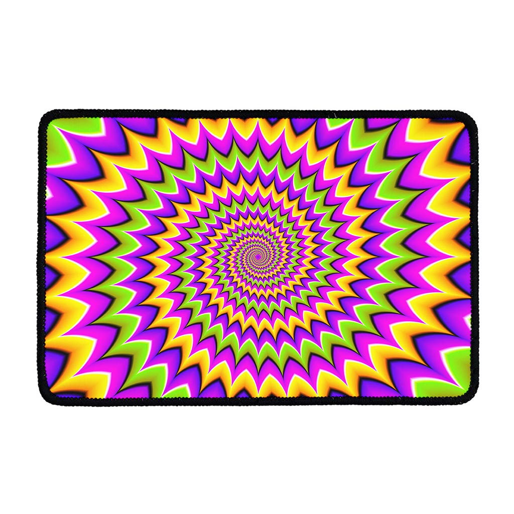 Twisted Colors Moving Optical Illusion Kitchen Mat
