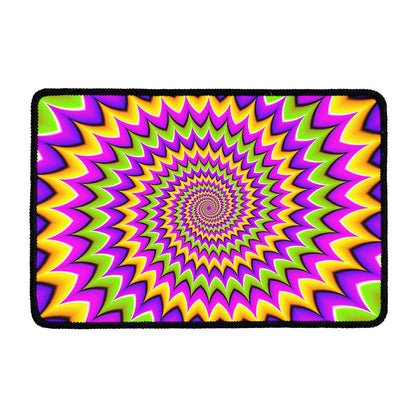 Twisted Colors Moving Optical Illusion Kitchen Mat