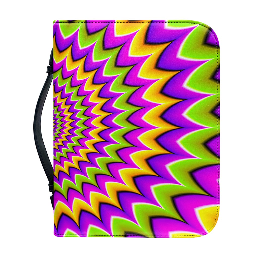 Twisted Colors Moving Optical Illusion Leather Bible Cover