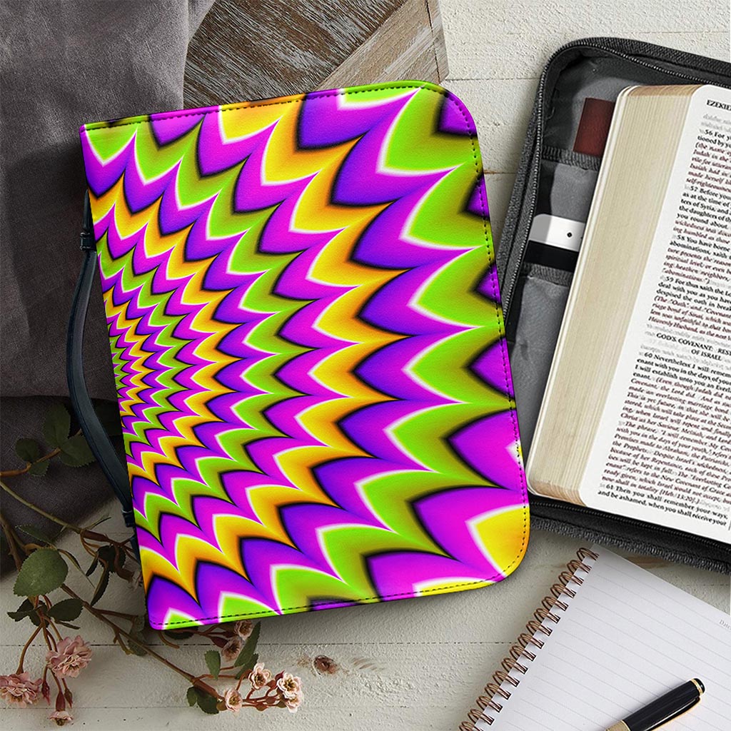 Twisted Colors Moving Optical Illusion Leather Bible Cover