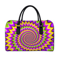 Twisted Colors Moving Optical Illusion Leather Duffel Bag
