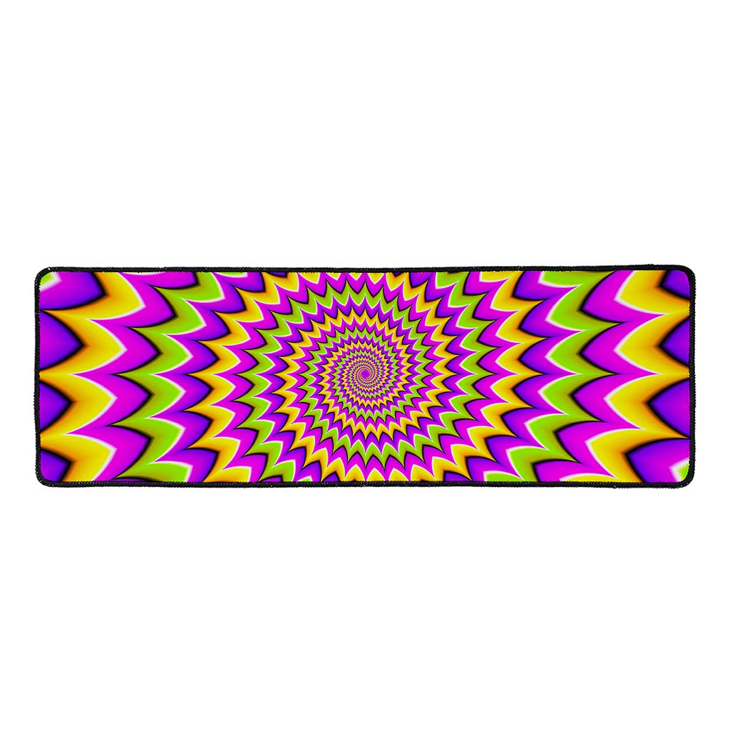 Twisted Colors Moving Optical Illusion Long Kitchen Mat