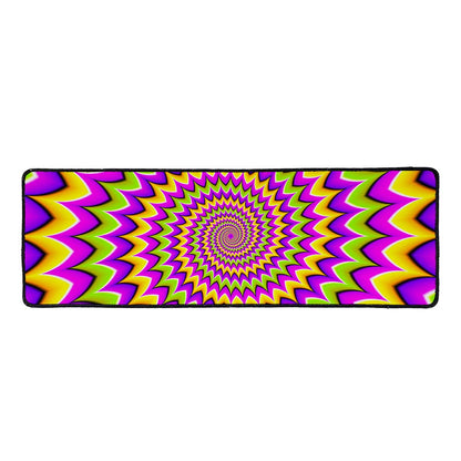Twisted Colors Moving Optical Illusion Long Kitchen Mat