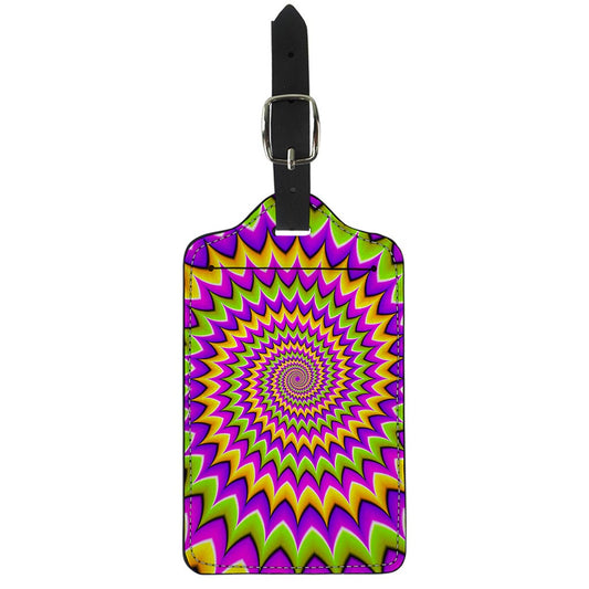 Twisted Colors Moving Optical Illusion Luggage Tag