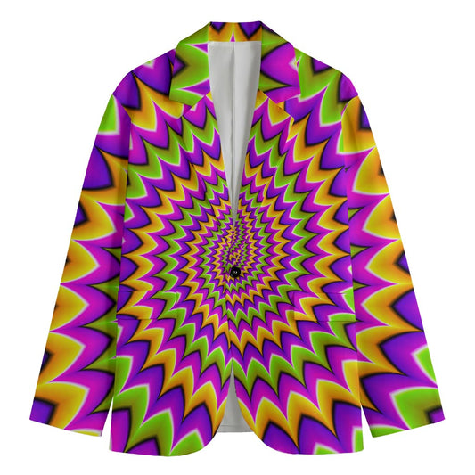 Twisted Colors Moving Optical Illusion Men's Blazer