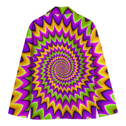 Twisted Colors Moving Optical Illusion Men's Blazer