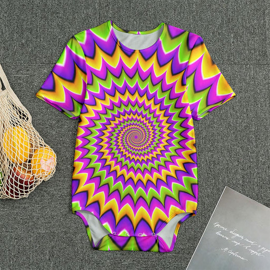 Twisted Colors Moving Optical Illusion Men's Bodysuit