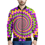 Twisted Colors Moving Optical Illusion Men's Bomber Jacket