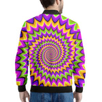 Twisted Colors Moving Optical Illusion Men's Bomber Jacket
