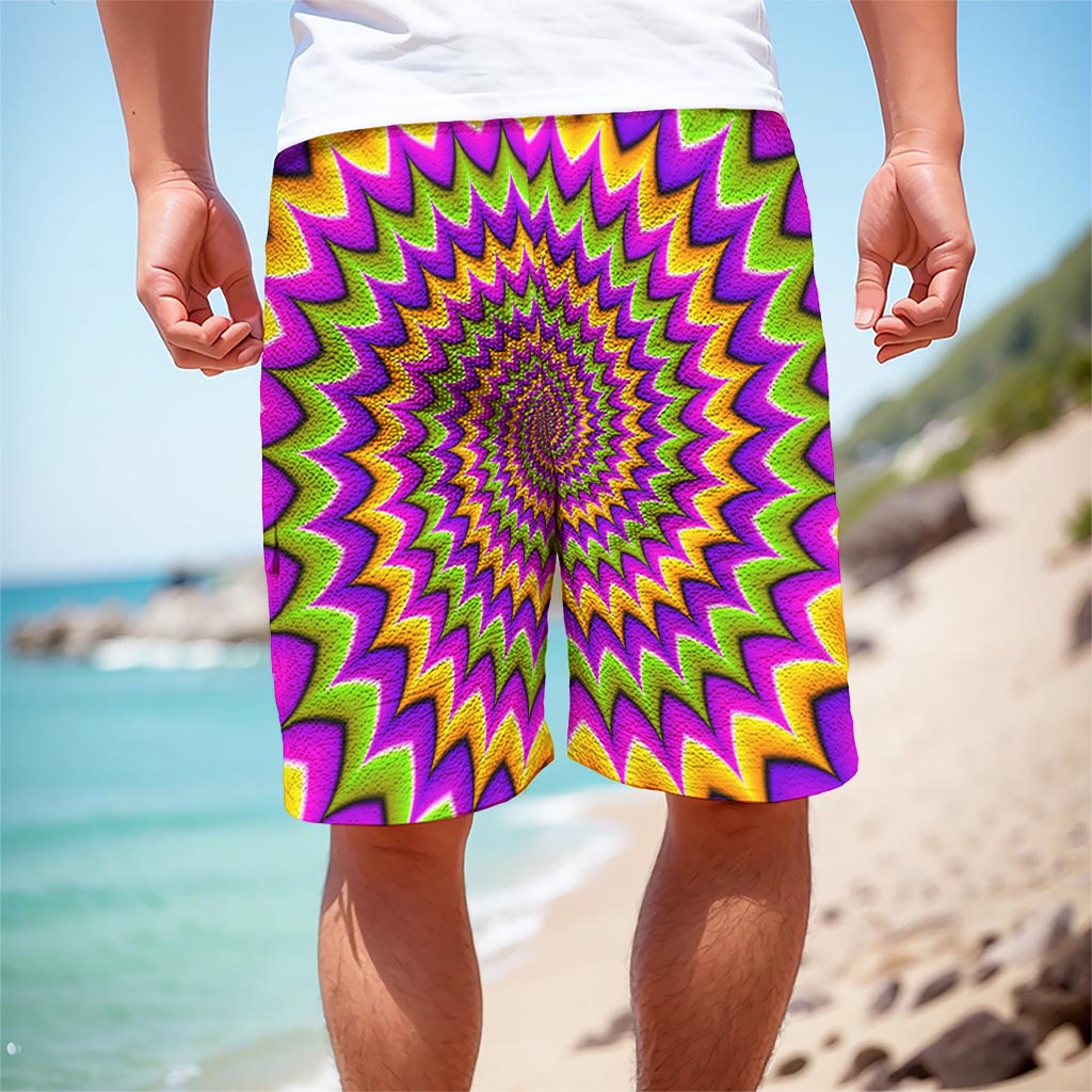 Twisted Colors Moving Optical Illusion Men's Cargo Shorts