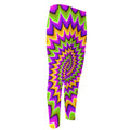 Twisted Colors Moving Optical Illusion Men's Compression Pants