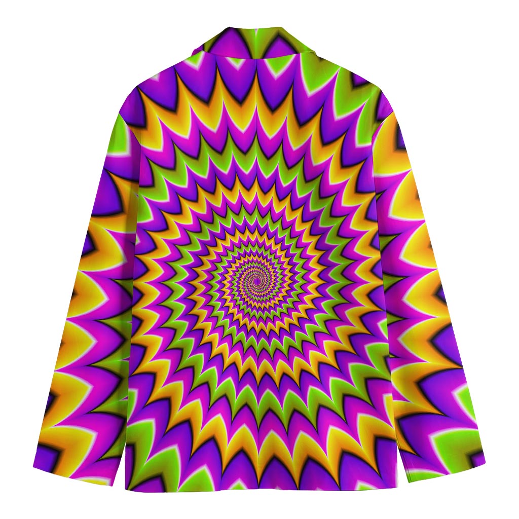 Twisted Colors Moving Optical Illusion Men's Cotton Blazer