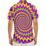 Twisted Colors Moving Optical Illusion Men's Deep V-Neck Shirt