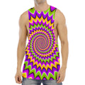Twisted Colors Moving Optical Illusion Men's Muscle Tank Top