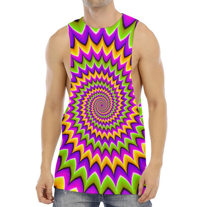Twisted Colors Moving Optical Illusion Men's Muscle Tank Top