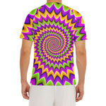Twisted Colors Moving Optical Illusion Men's Short Sleeve Rash Guard