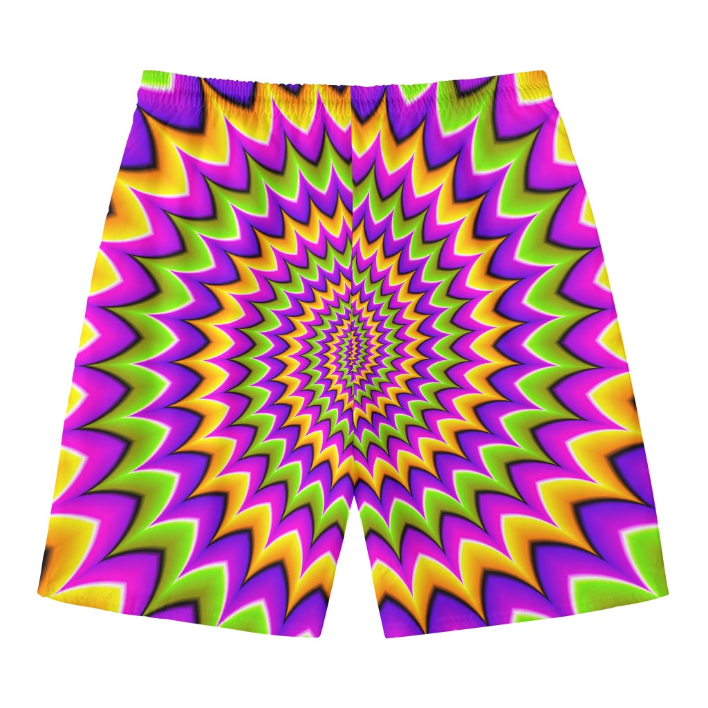 Twisted Colors Moving Optical Illusion Men's Swim Trunks
