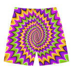 Twisted Colors Moving Optical Illusion Men's Swim Trunks