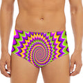 Twisted Colors Moving Optical Illusion Men's Triangle Swim Briefs