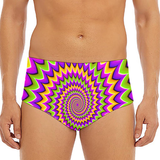 Twisted Colors Moving Optical Illusion Men's Triangle Swim Briefs