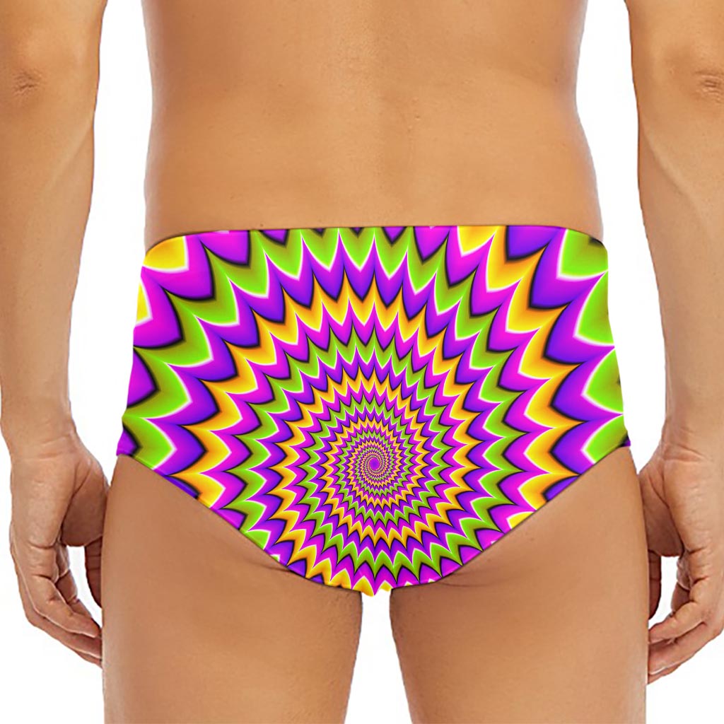 Twisted Colors Moving Optical Illusion Men's Triangle Swim Briefs