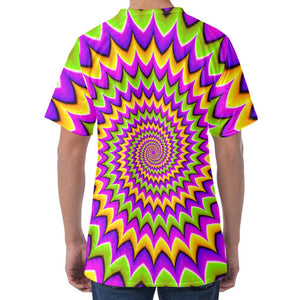 Twisted Colors Moving Optical Illusion Men's Velvet T-Shirt