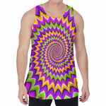 Twisted Colors Moving Optical Illusion Men's Velvet Tank Top