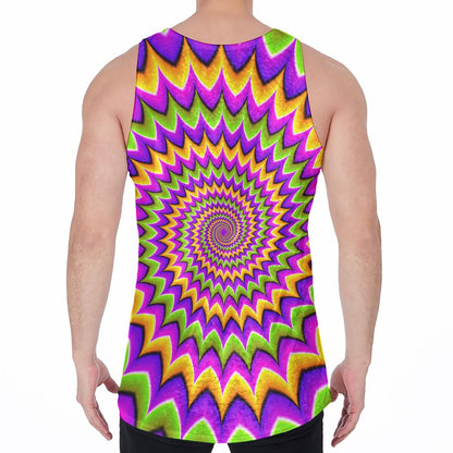 Twisted Colors Moving Optical Illusion Men's Velvet Tank Top