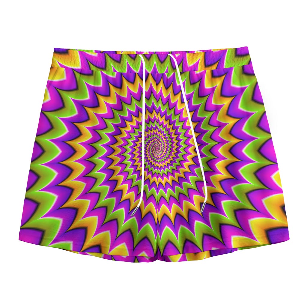Twisted Colors Moving Optical Illusion Mesh Shorts