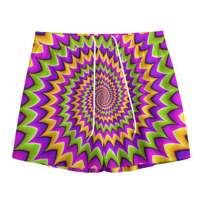 Twisted Colors Moving Optical Illusion Mesh Shorts