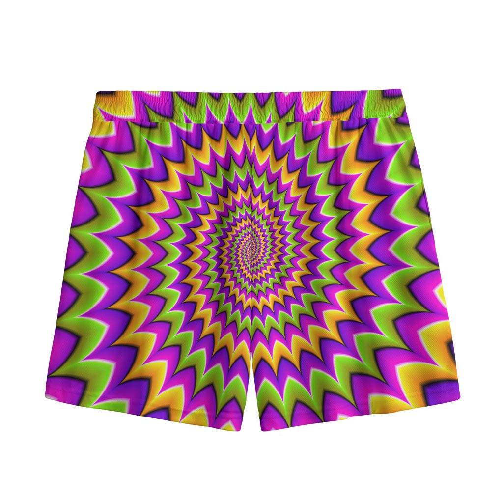 Twisted Colors Moving Optical Illusion Mesh Shorts