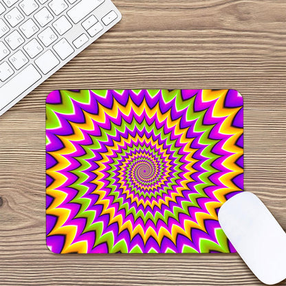 Twisted Colors Moving Optical Illusion Mouse Pad