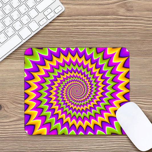 Twisted Colors Moving Optical Illusion Mouse Pad