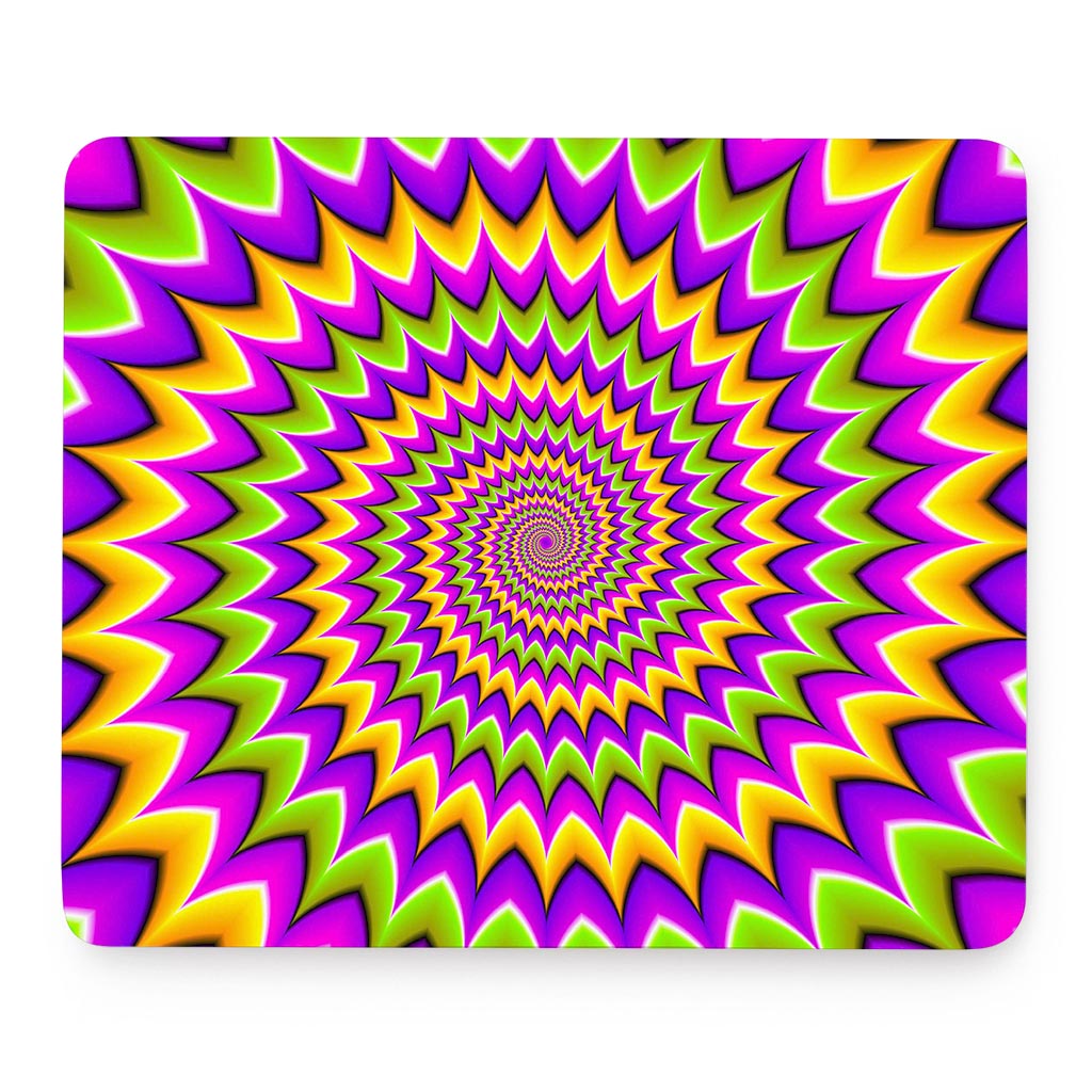 Twisted Colors Moving Optical Illusion Mouse Pad