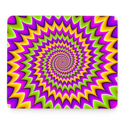 Twisted Colors Moving Optical Illusion Mouse Pad