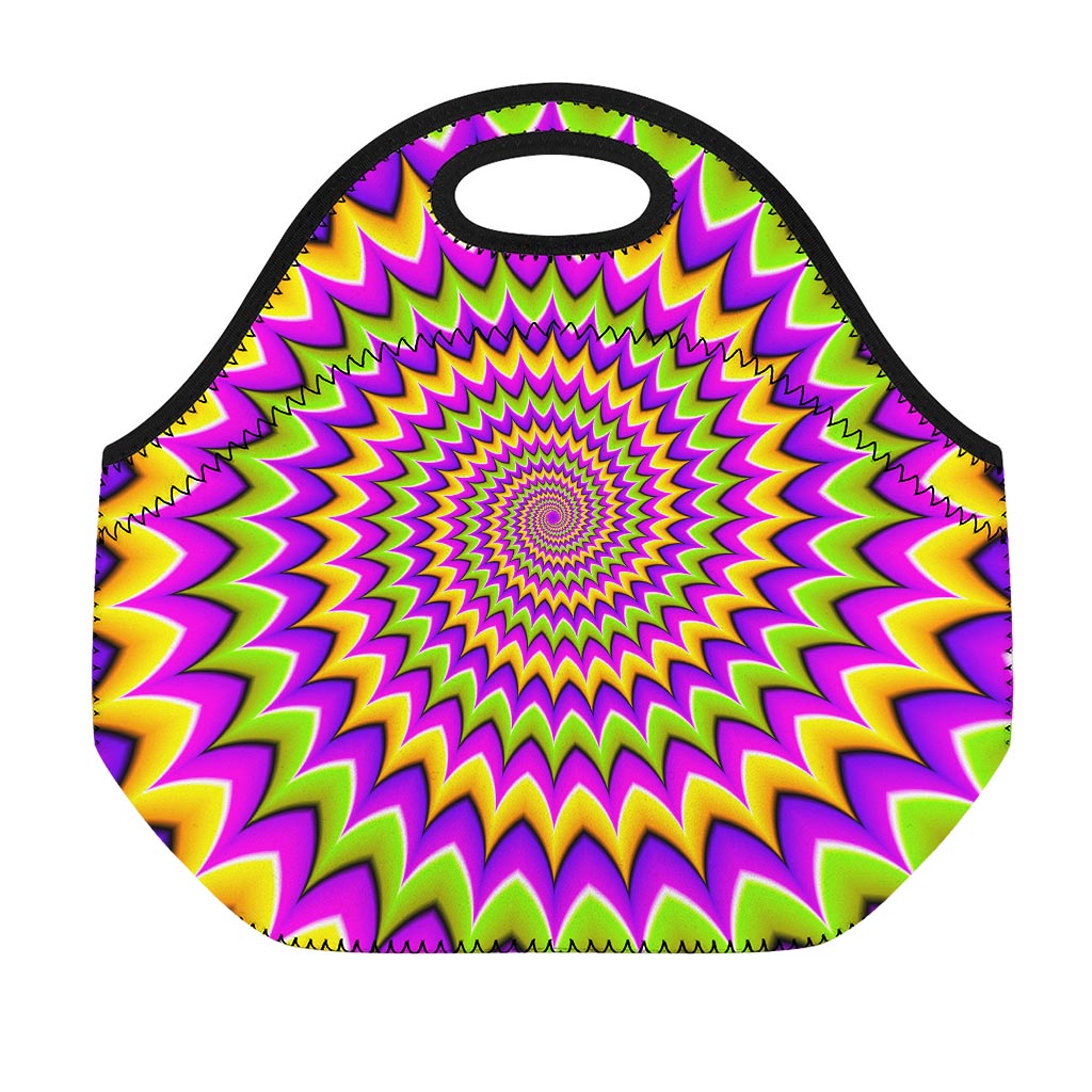 Twisted Colors Moving Optical Illusion Neoprene Lunch Bag